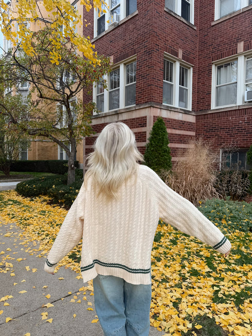 Vibe Check Cable Knit Sweater